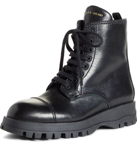 vintage prada lace up boots|prada lace up combat boots.